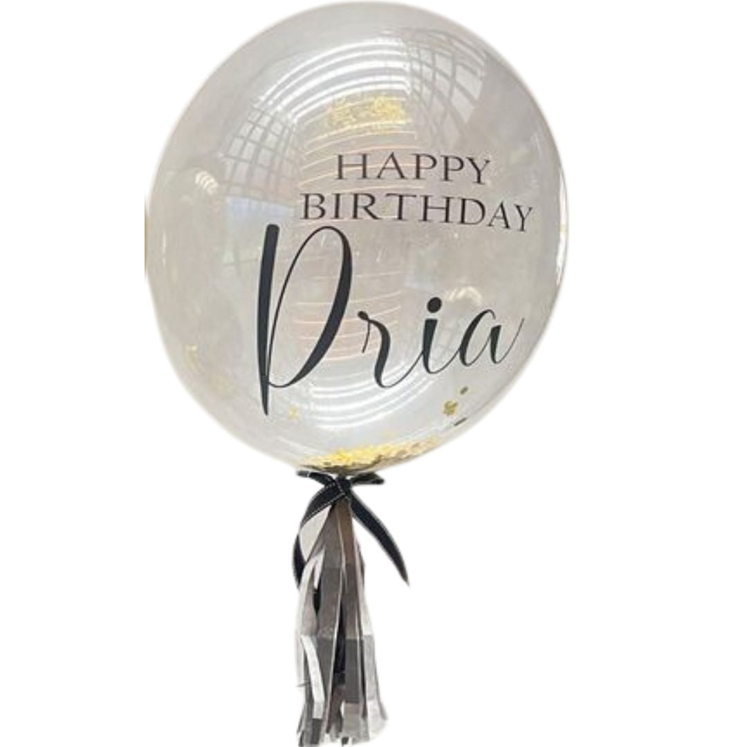 Personalised Clear Balloon Bubble 60cm