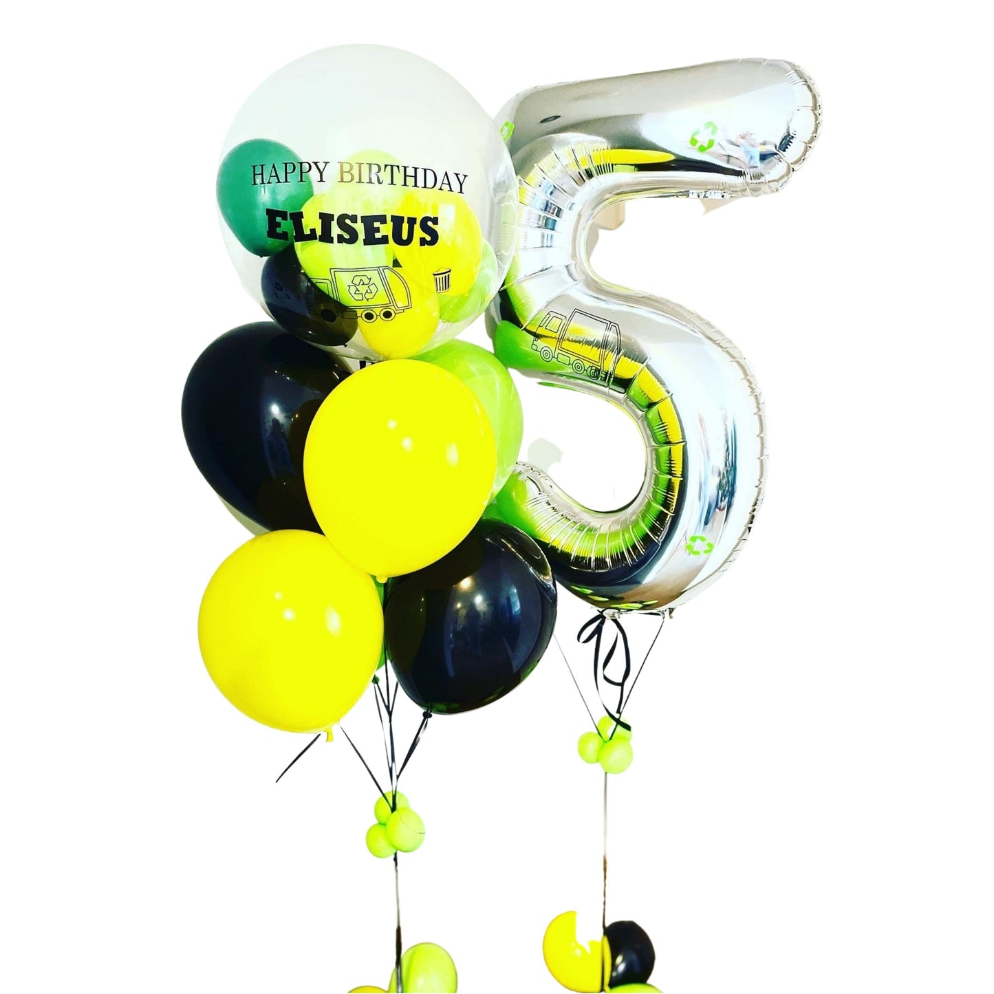 Clear Balloon Bubble Bunch & Balloon number