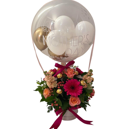 Hot Air Balloon | Floral Basket