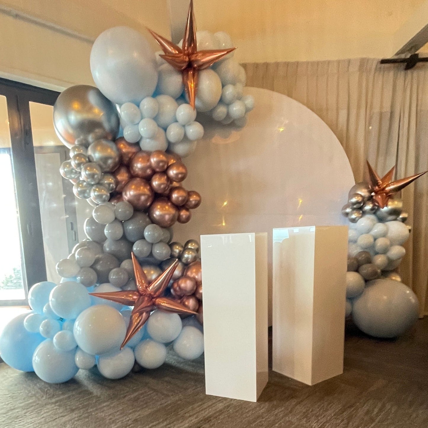 Luxury Balloon Garland with Acrylic Backdrop
